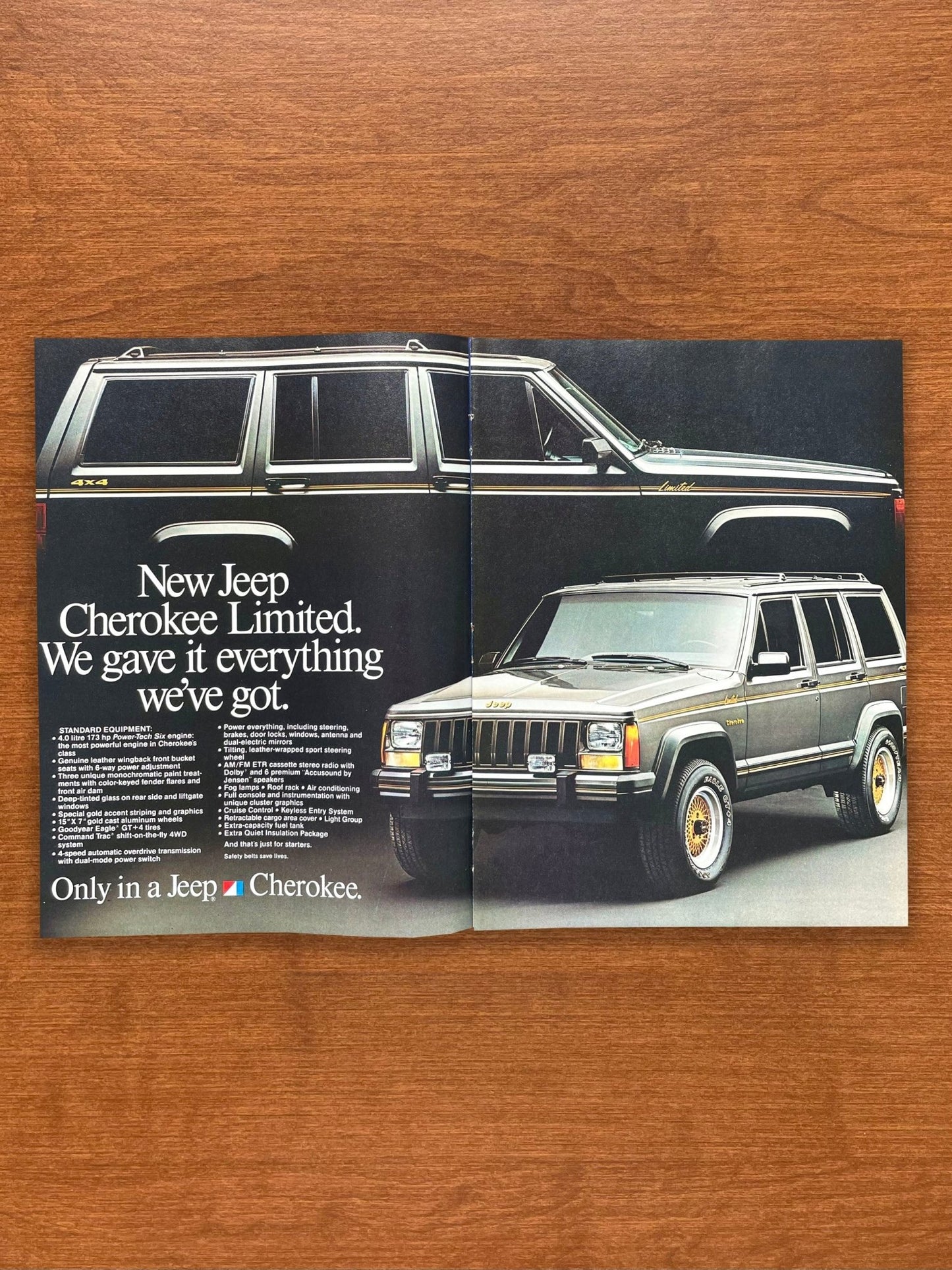 1987 Jeep Cherokee Limited Advertisement