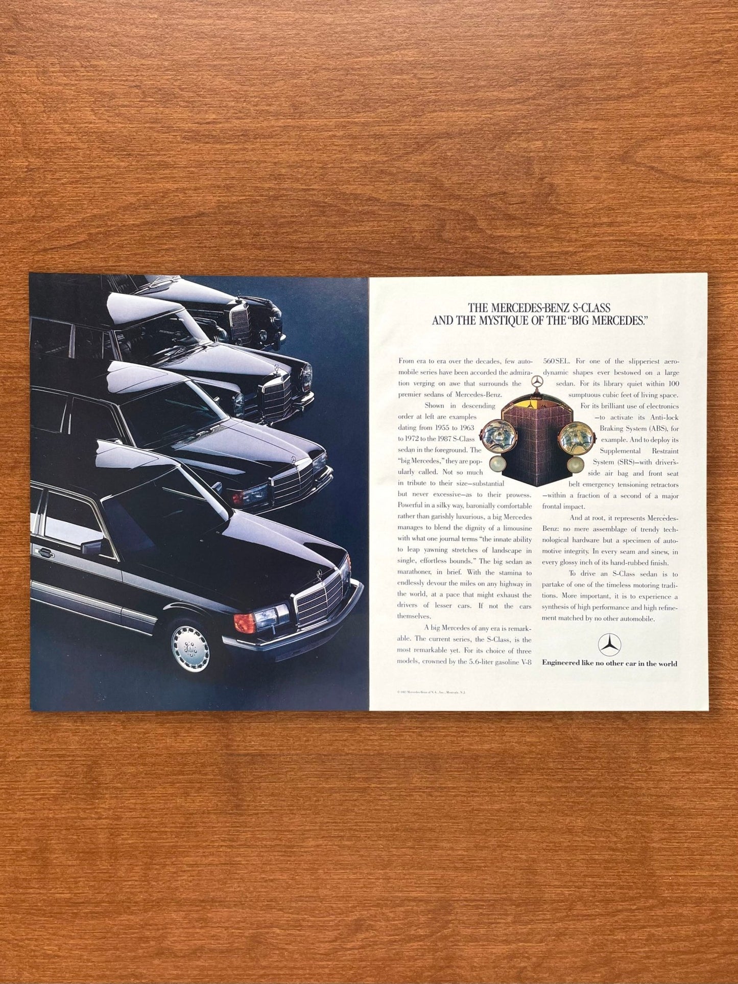 1987 Mercedes Benz S-Class Advertisement