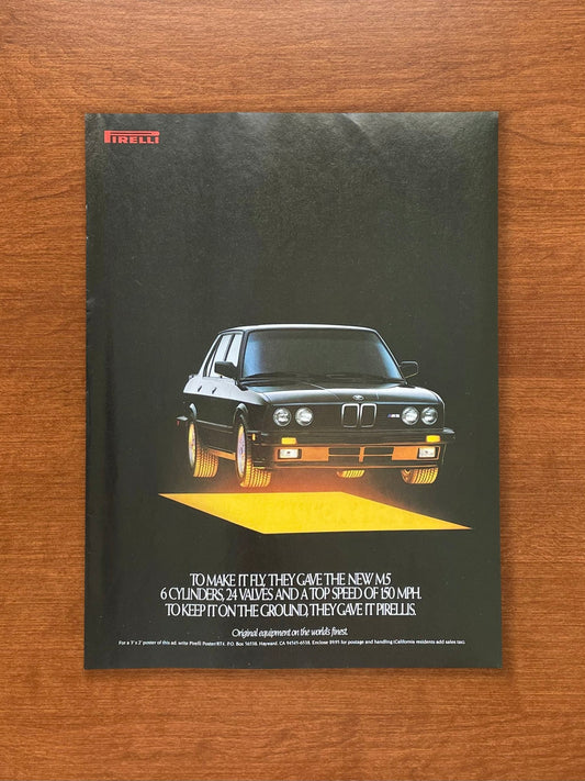1987 Pirelli feat. BMW M5 Advertisement