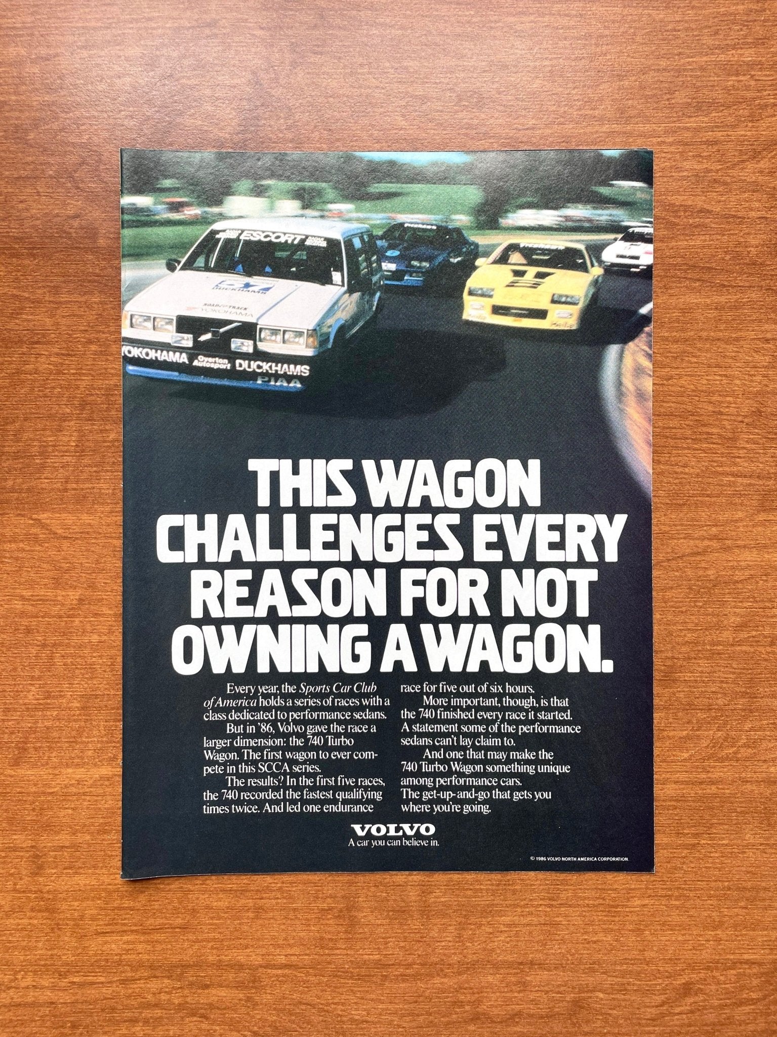 1987 Volvo 740 Turbo Wagon Advertisement