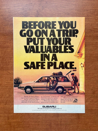 1988 Subaru Wagon Advertisement
