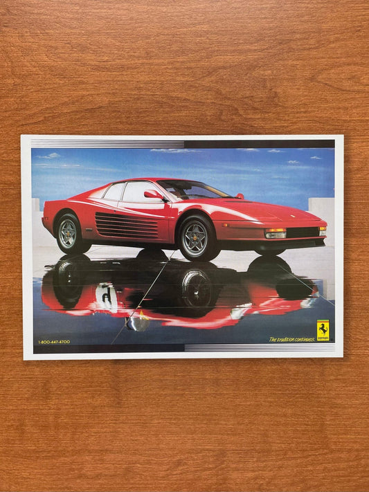 1990 Ferrari Testarossa Advertisement