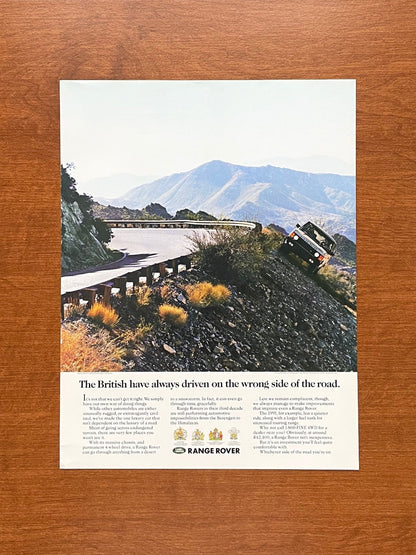 1990 Range Rover "wrong side of the road." Advertisement
