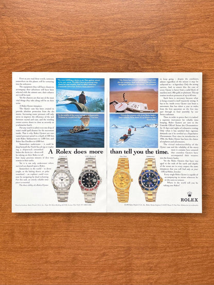 1991 Rolex feat. Explorer II Ref. 16570 "Polar" dial Advertisement