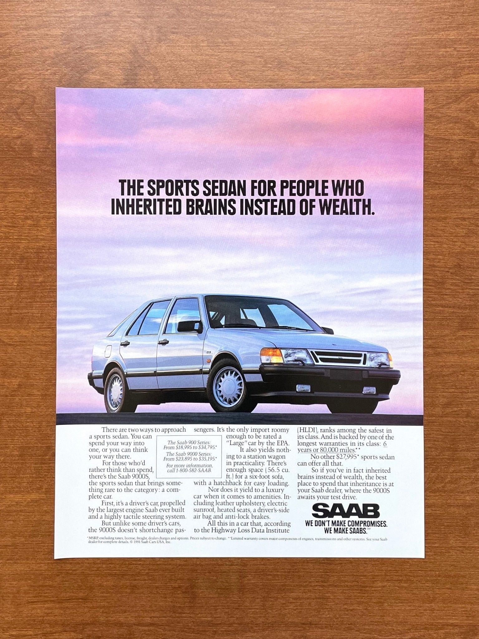 1991 SAAB 9000S Advertisement | Ad Patina