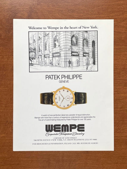 1993 Patek Philippe Calatrava at WEMPE Advertisement