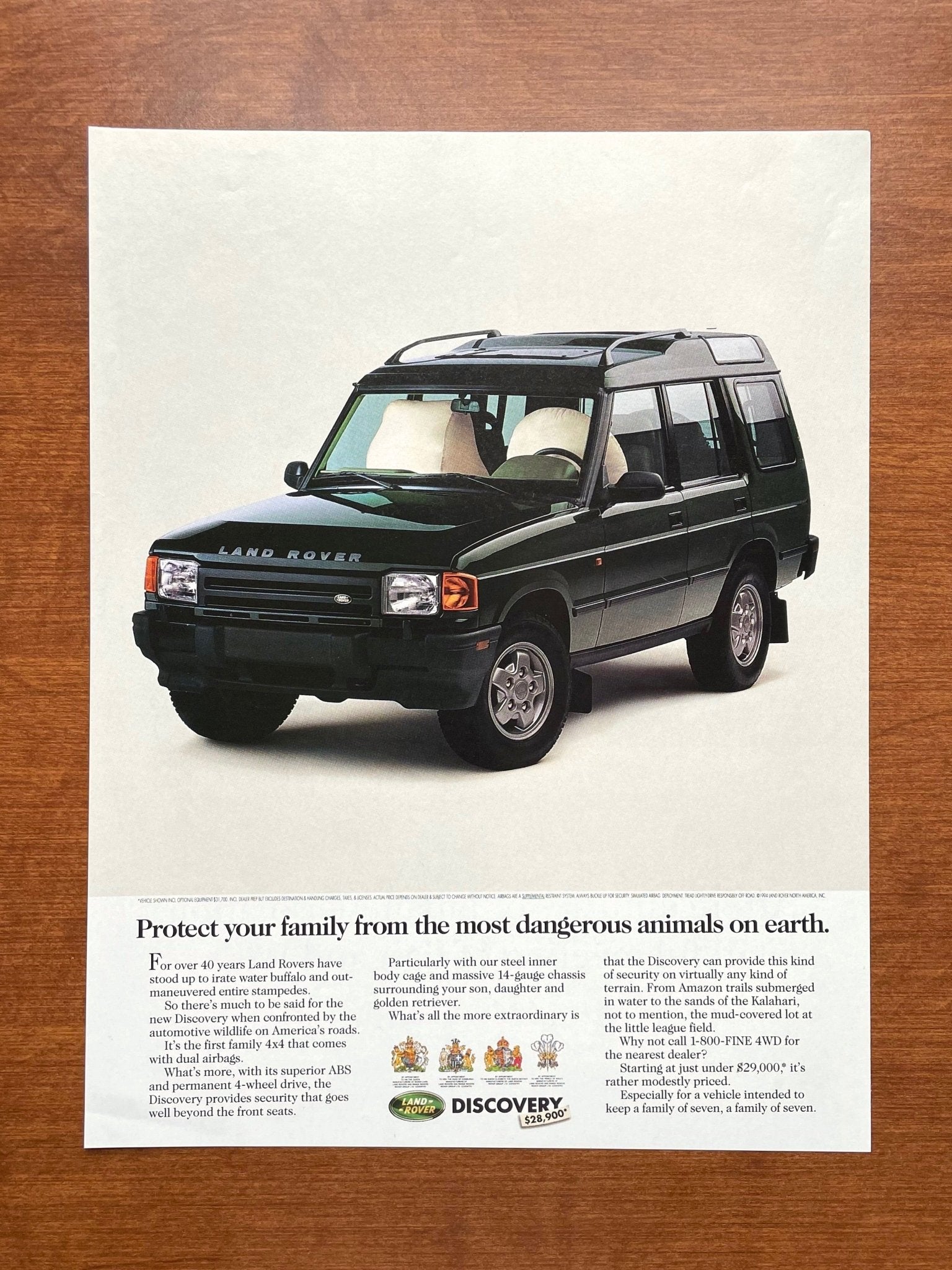 1994 Discovery "Protect your family..." Advertisement
