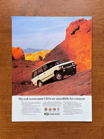 1994 Range Rover Country "reason CEOs are unavailable..." Advertisement