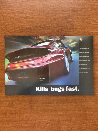 1995 Porsche 911 Turbo "Kills bugs fast." Advertisement