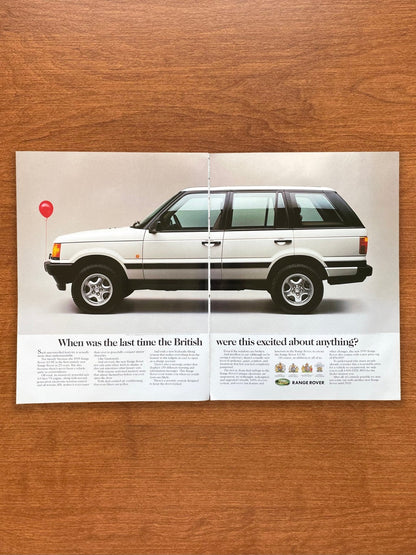 1995 Range Rover "last time the British were this excited..." Advertisement