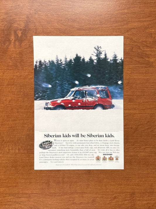 1996 Discovery "Siberian kids." Advertisement
