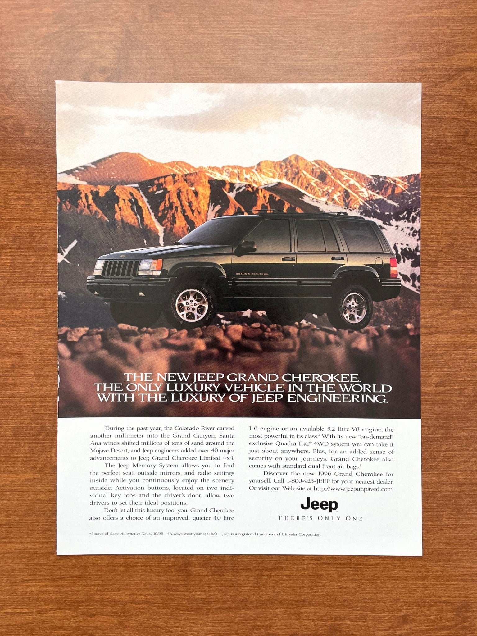 1996 Jeep Grand Cherokee Limited 4x4 Advertisement | Ad Patina