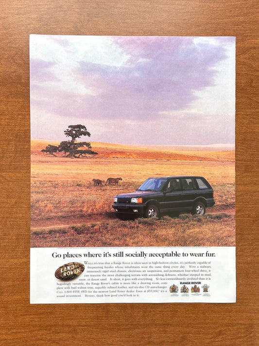Land Rover Range Rover Ads, Vintage Magazine Advertisements | Ad Patina