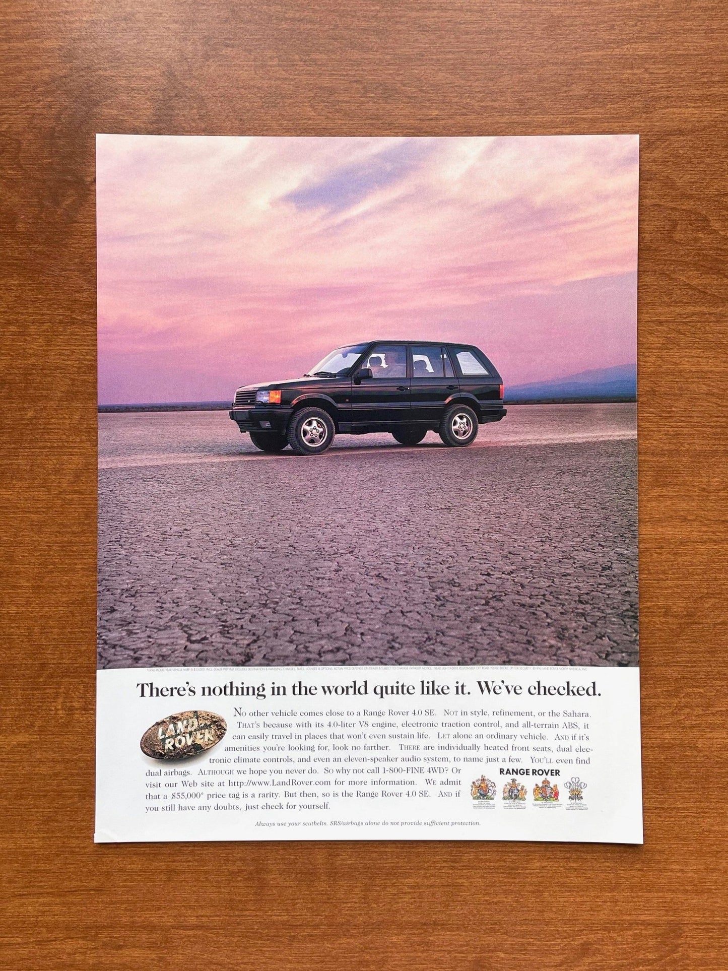 1997 Range Rover 4.0 SE "nothing in the world like it." Advertisement