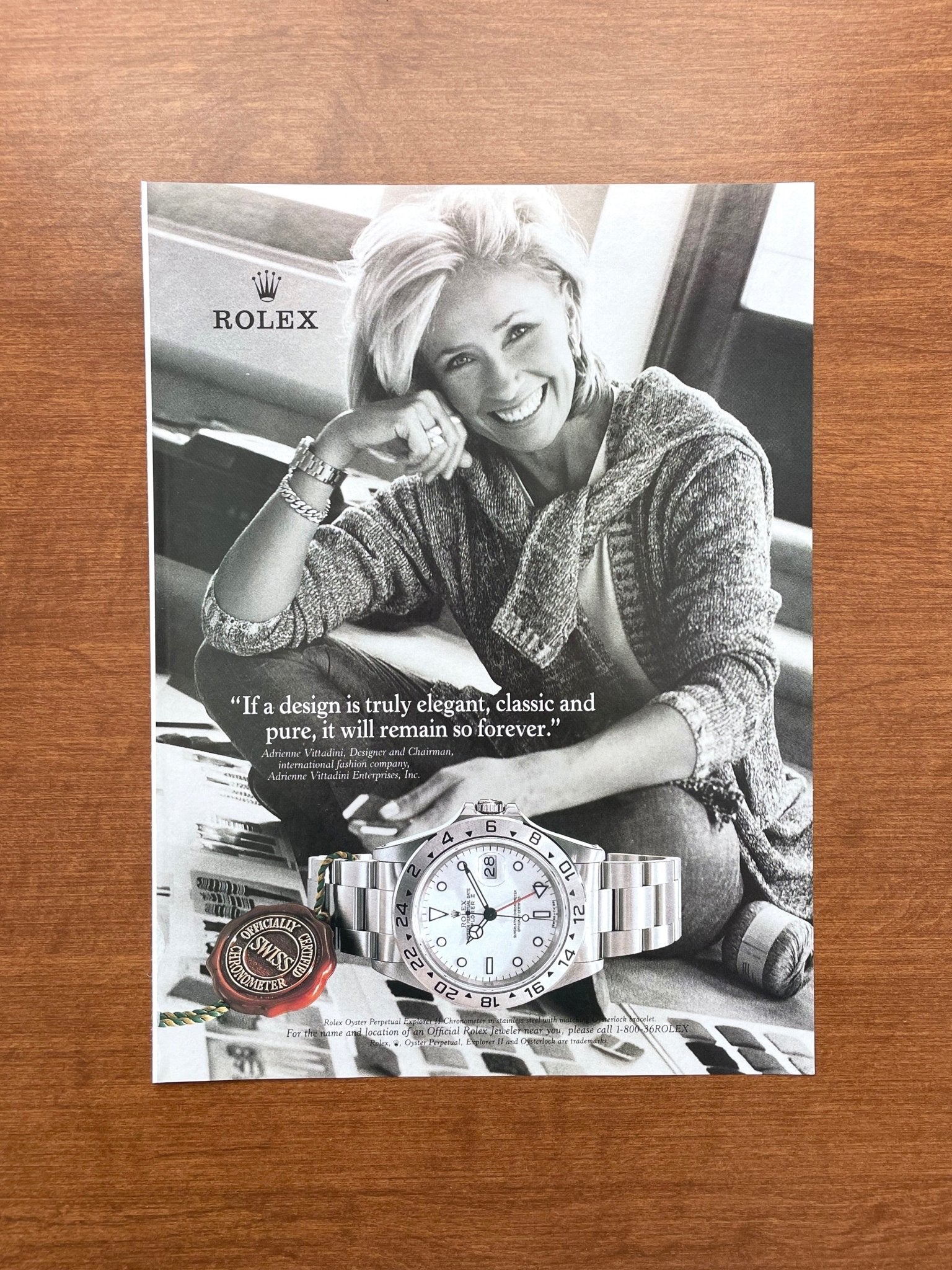 Rolex Ad Rice Rolex Explorer II Ads, Vintage Magazine Advertisements | Ad Patina