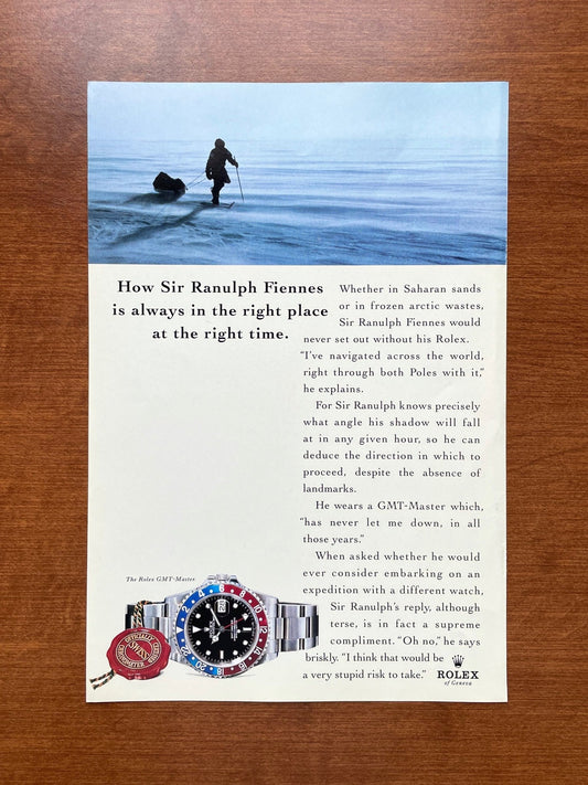 1997 Rolex GMT Master Ref. 16700 "right place at the right time." Advertisement