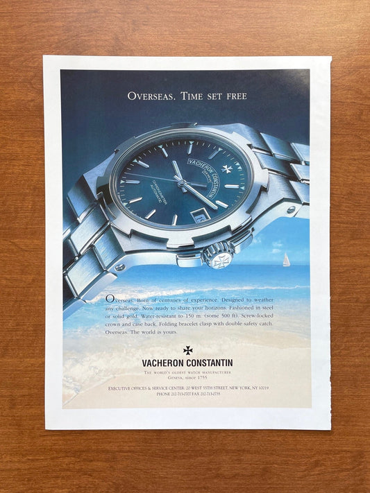 1997 Vacheron Constantin Overseas Advertisement