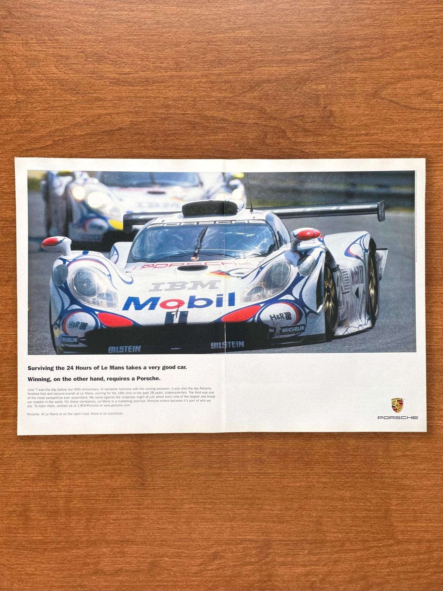 1998 Porsche 911 GT1-98 "24 Hours of Le Mans" Advertisement