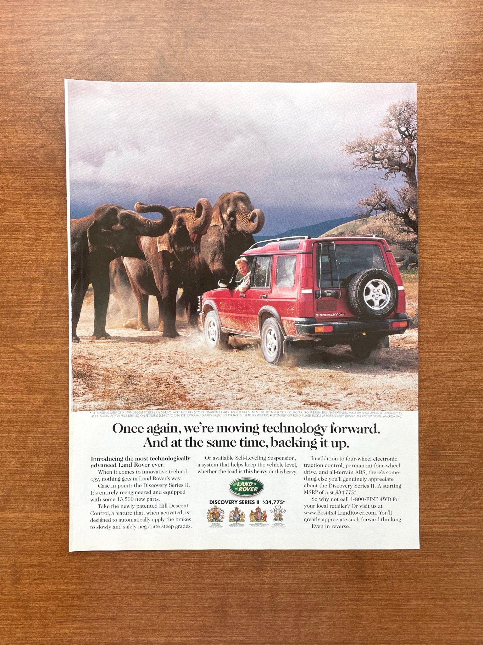 1999 Discovery "at the same time, backing it up." Advertisement