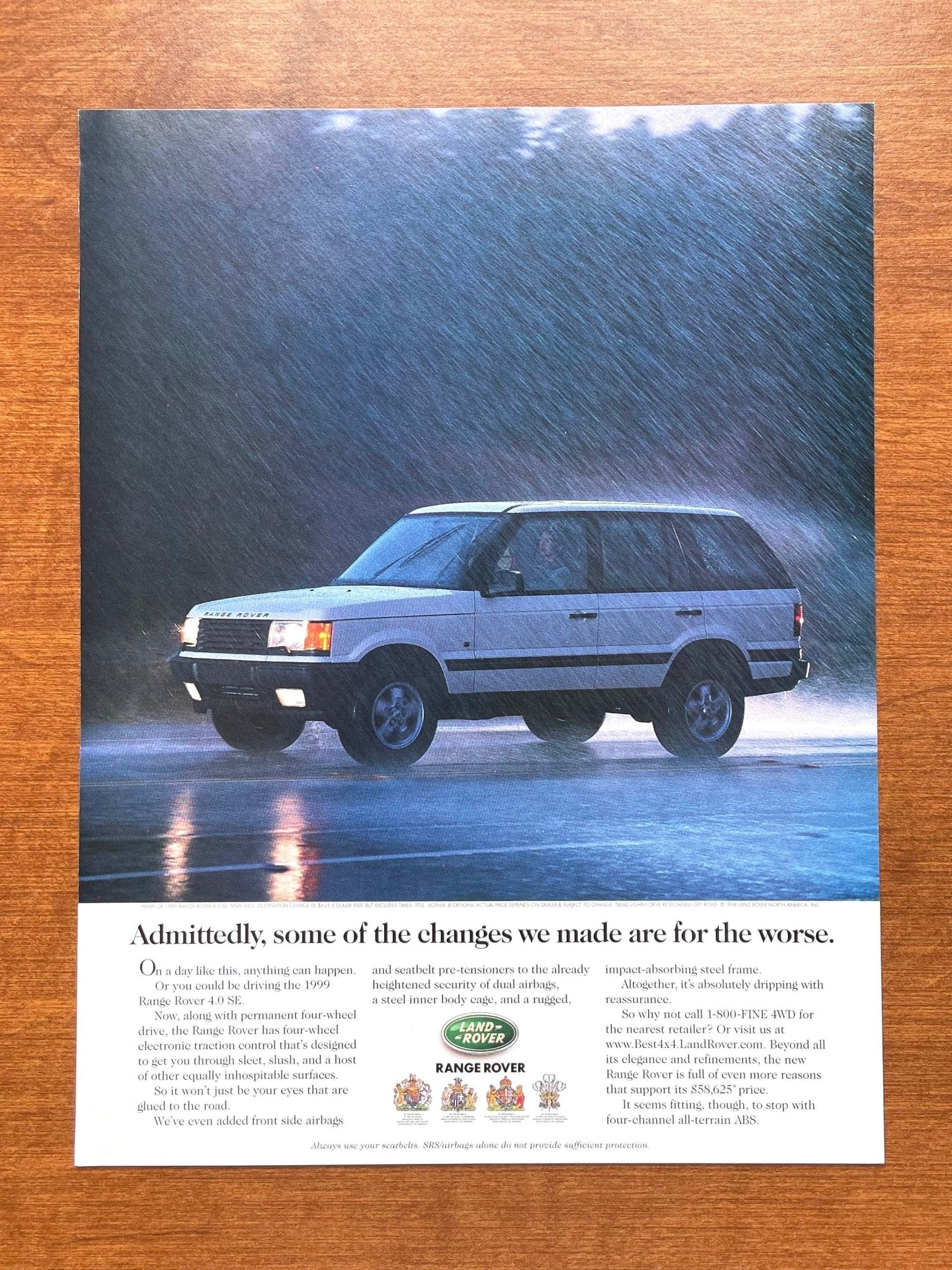1999 Range Rover 4.0 SE "changes we made for the worse." Advertisement