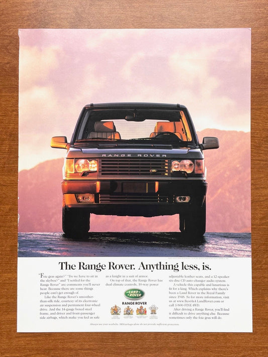 1999 Range Rover 4.6 HSE "Anything less, is." *warm ad Advertisement