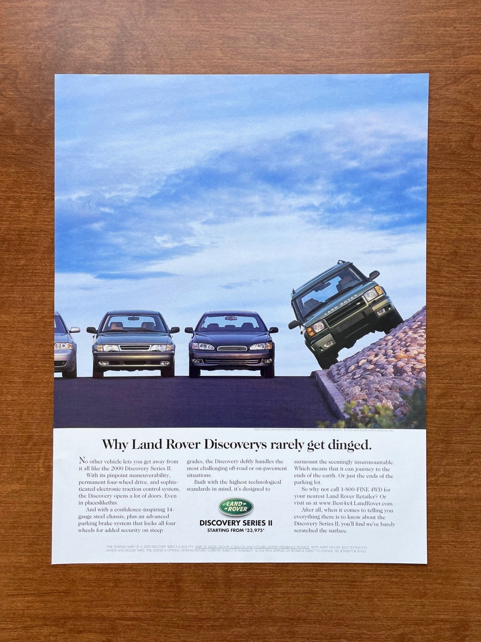 2000 Discovery Series II "rarely get dinged." Advertisement