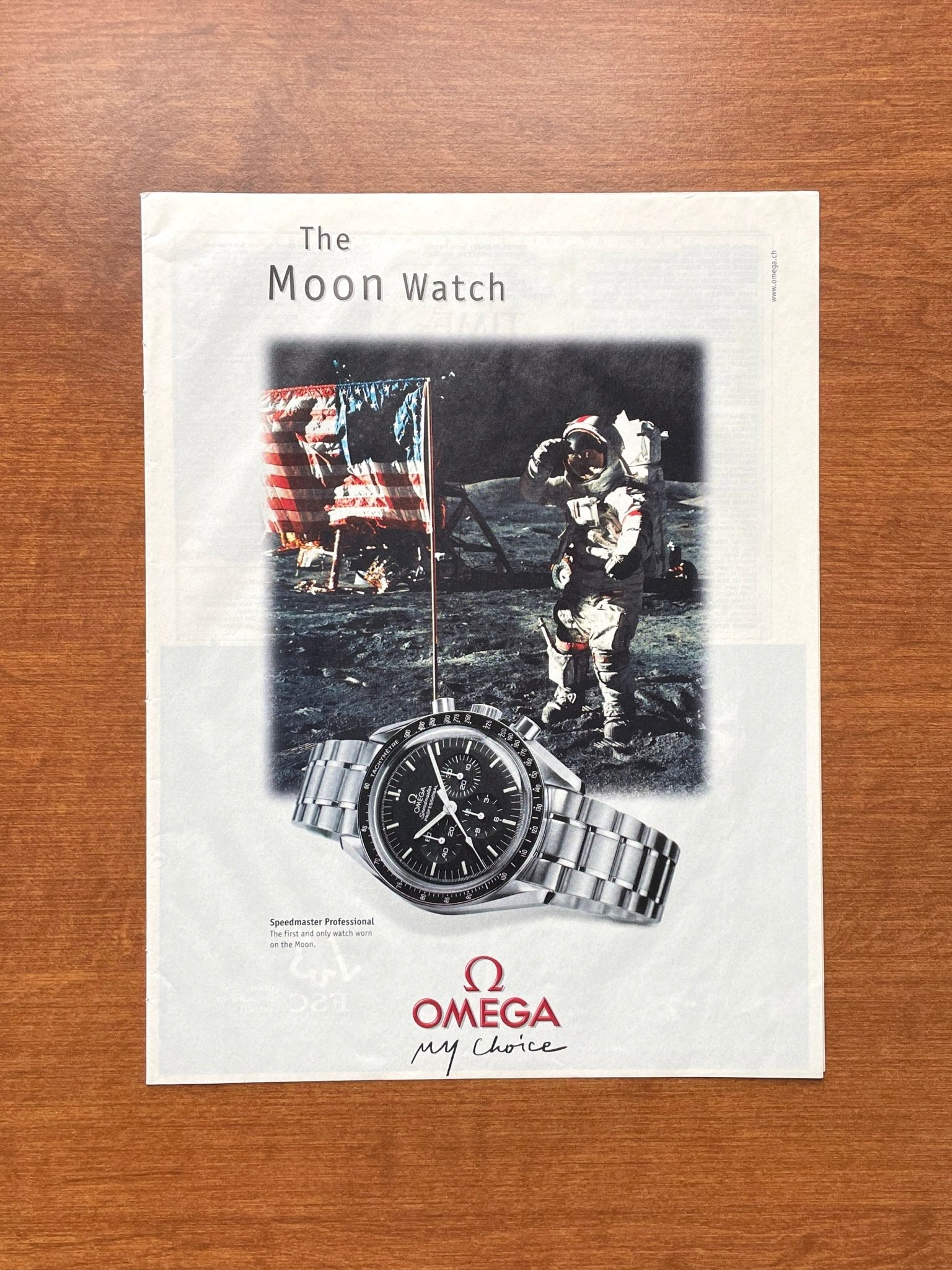 2000 Omega Speedmaster "The Moon Watch" Advertisement