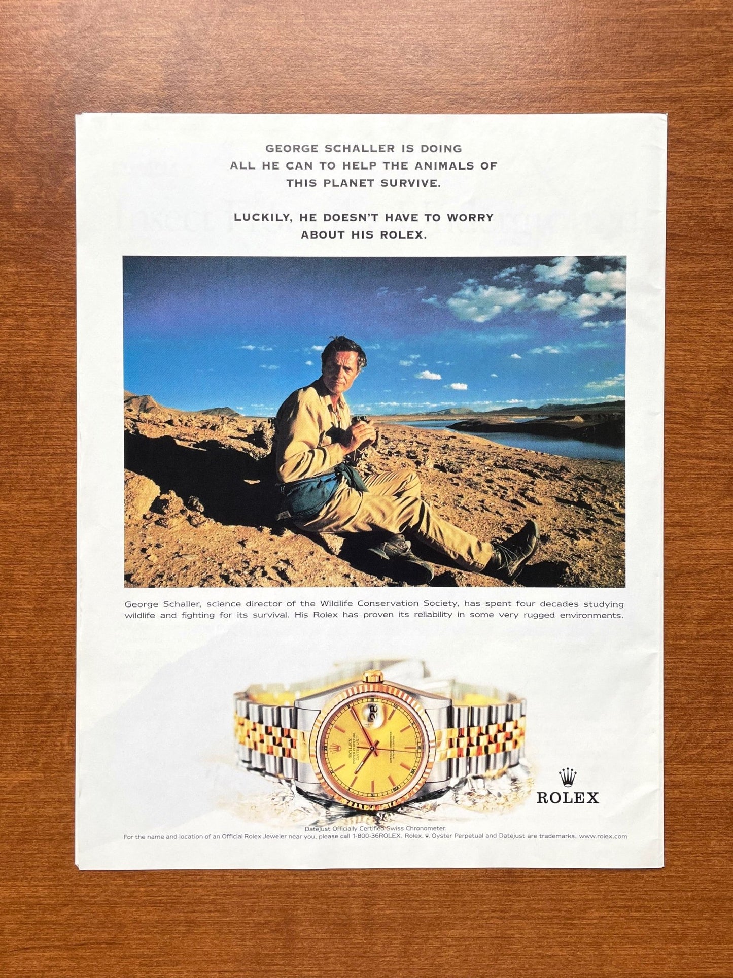2001 Rolex Datejust Ref. 16233 feat. George Schaller Advertisement