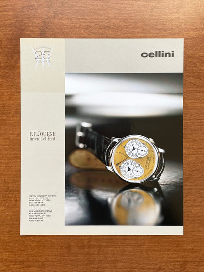 2002 F.P. Journe Chronometre A Resonance at Cellini Advertisement