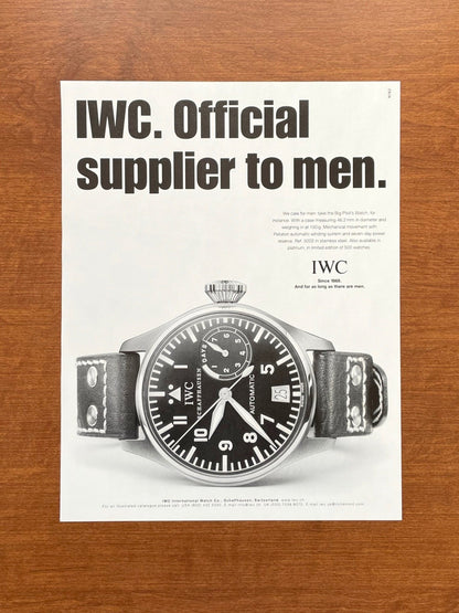 2002 IWC Big Pilot Ref. 5002 Advertisement