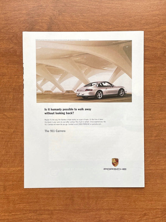 2002 Porsche 911 Carrera "walk away without look back?" Advertisement