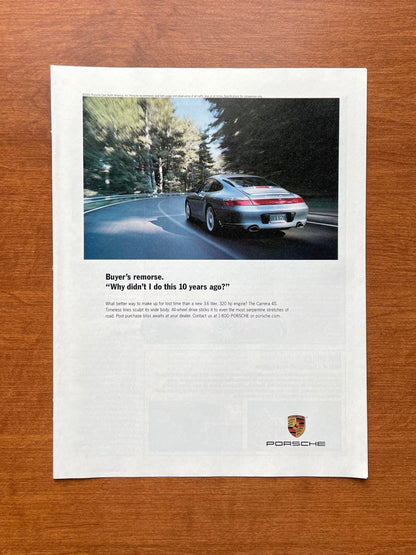 2002 Porsche Carrera 4S "Buyer's remorse." Advertisement