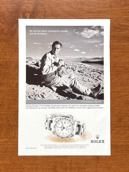 2002 Rolex Explorer II Ref. 16570 feat. George Schaller Advertisement