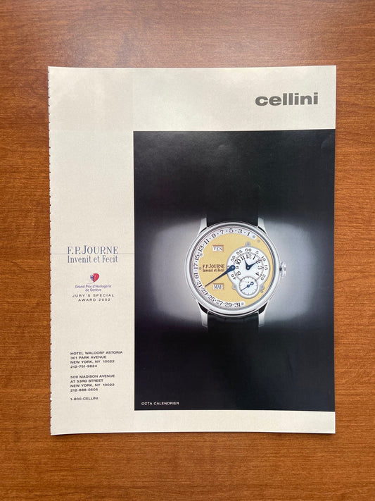 2003 F.P. Journe Octa Calendrier at Cellini Advertisement