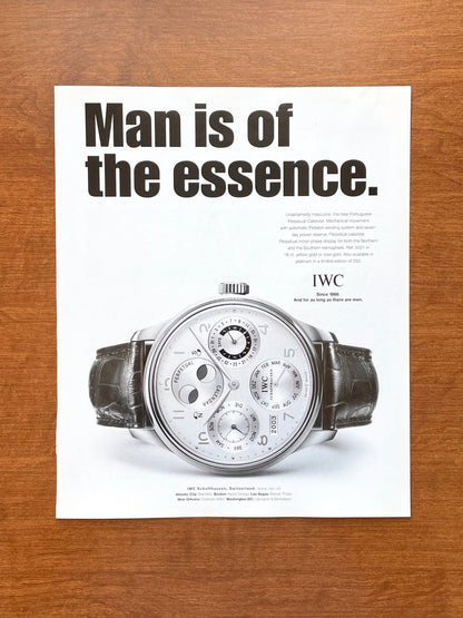 2003 IWC Portuguese Perpetual Calendar Ref. 5021 Advertisement