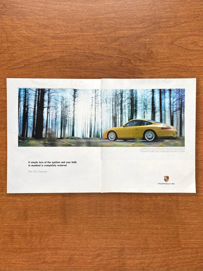 2003 Porsche 911 Carrera "faith in mankind..." Advertisement