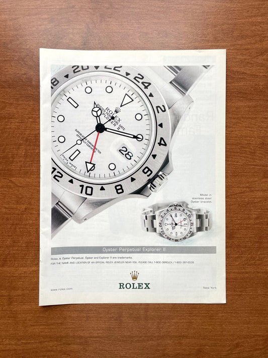 2003 Rolex "Polar" Explorer II Ref. 16570 Advertisement