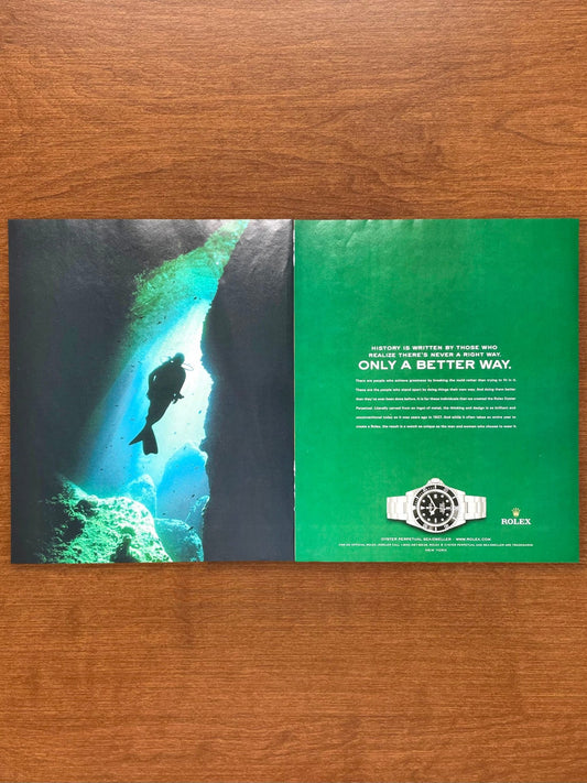 2003 Rolex Sea Dweller Ref. 11660 "Only A Better Way" 2-Page Advertisement