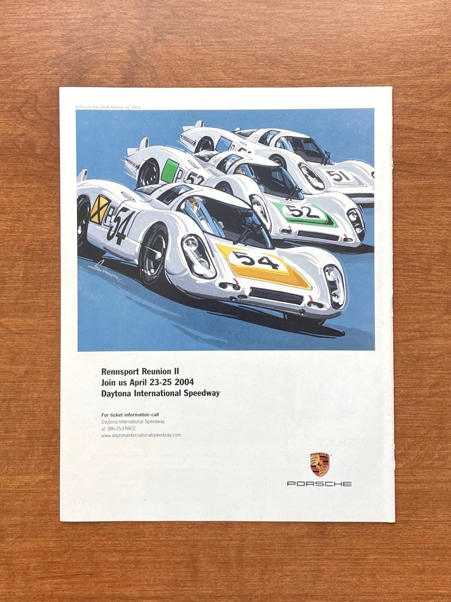 2004 Porsche Rennsport Reunion II Advertisement