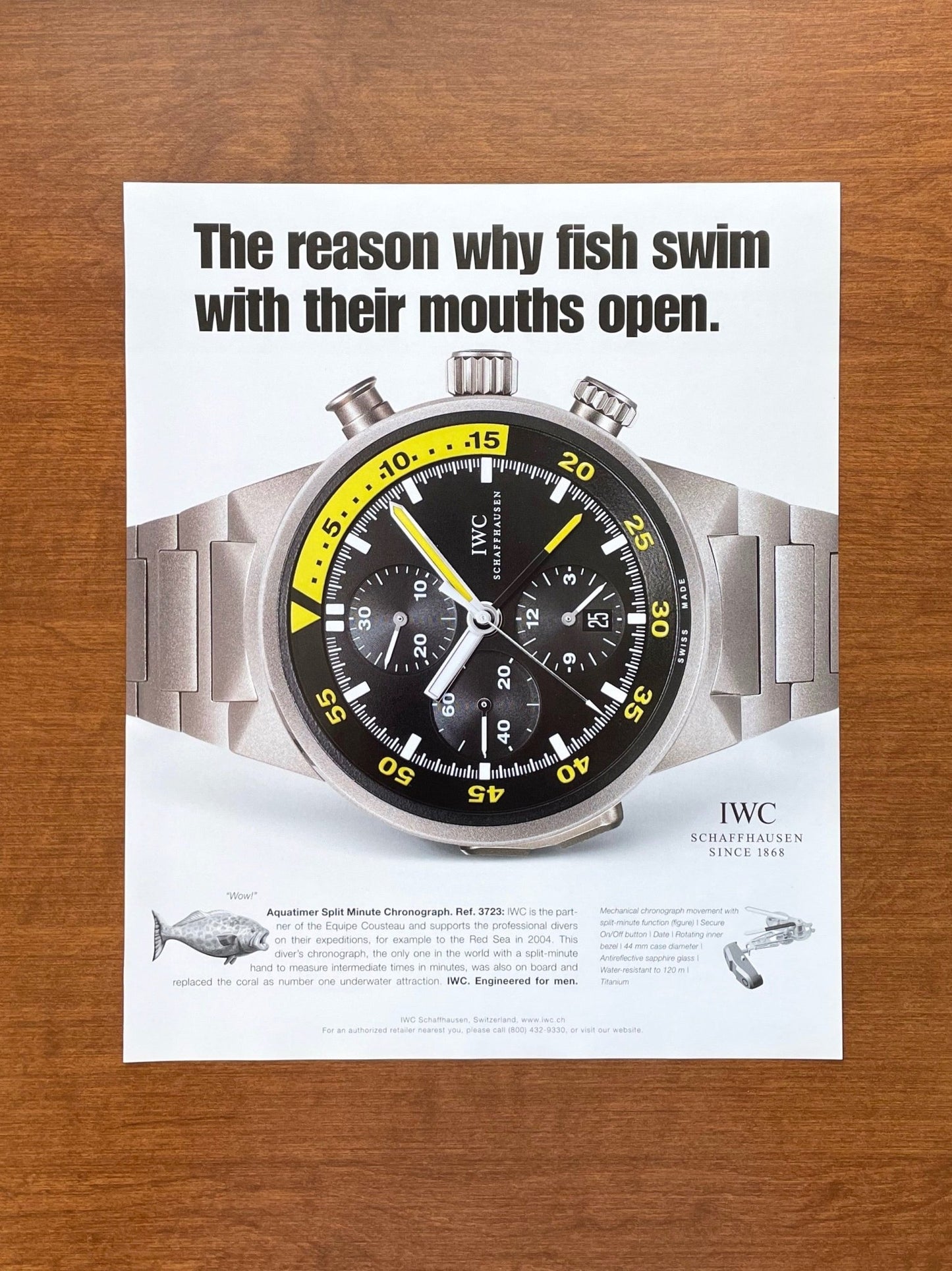 2006 IWC Aquatimer Split Minute Chrono Ref. 3723 Advertisement