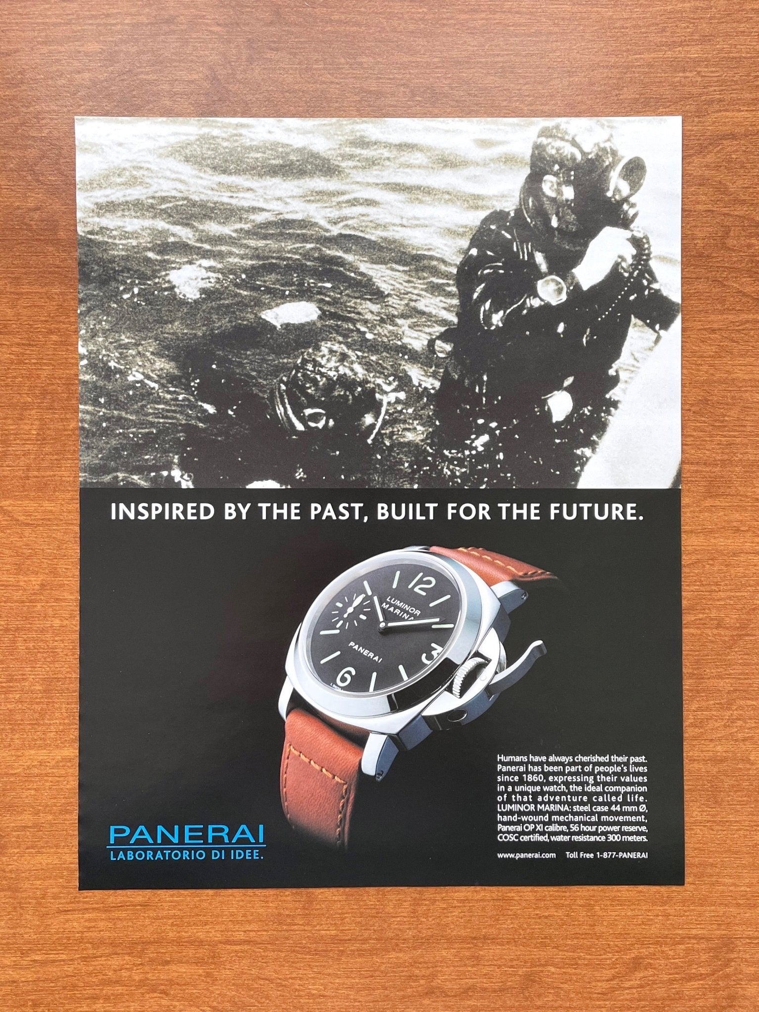 2007 Panerai Luminor Marina "Inspired by the Past..." Advertisement