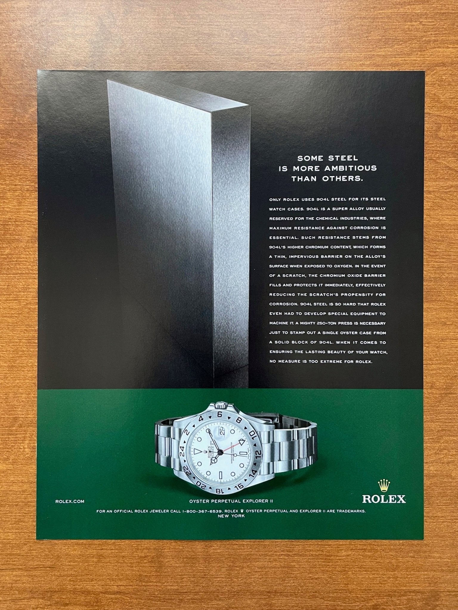 2007 Rolex Explorer II Ref. 16570 "Polar" dial Advertisement
