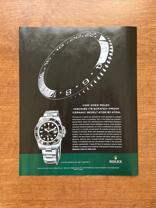 2008 Rolex GMT Master II Ref. 116710 "Ceramic Bezel" Advertisement