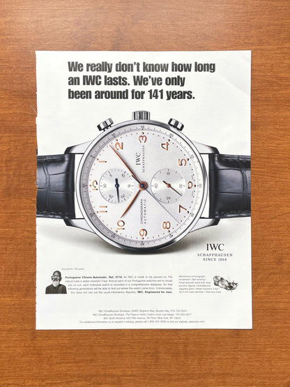 2009 IWC Portuguese Chrono-Automatic Ref. 3714 Advertisement