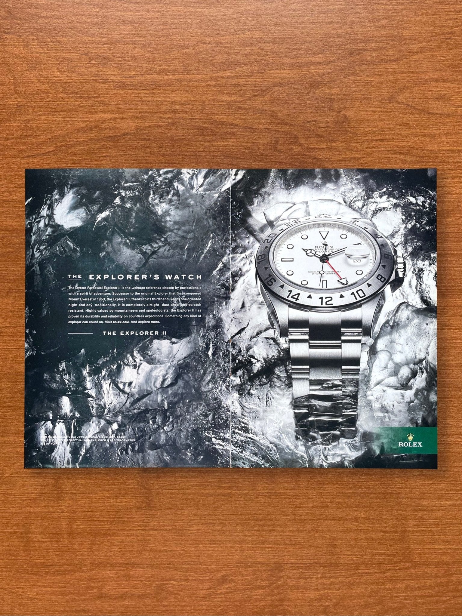 2009 Rolex Explorer II Ref. 16570 "The Explorer's Watch" Advertisement