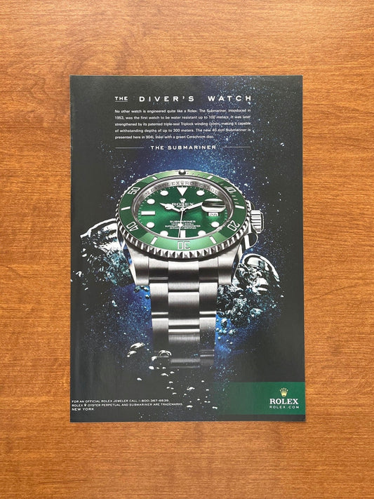 Rolex Ad Rice Modern Rolex Submariner Ads, Vintage Magazine Advertisements | Ad Patina