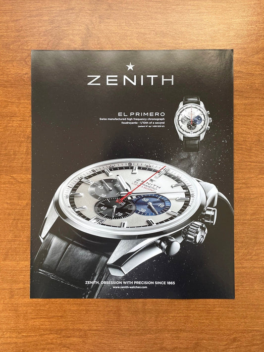 2010 Zenith El Primero Advertisement