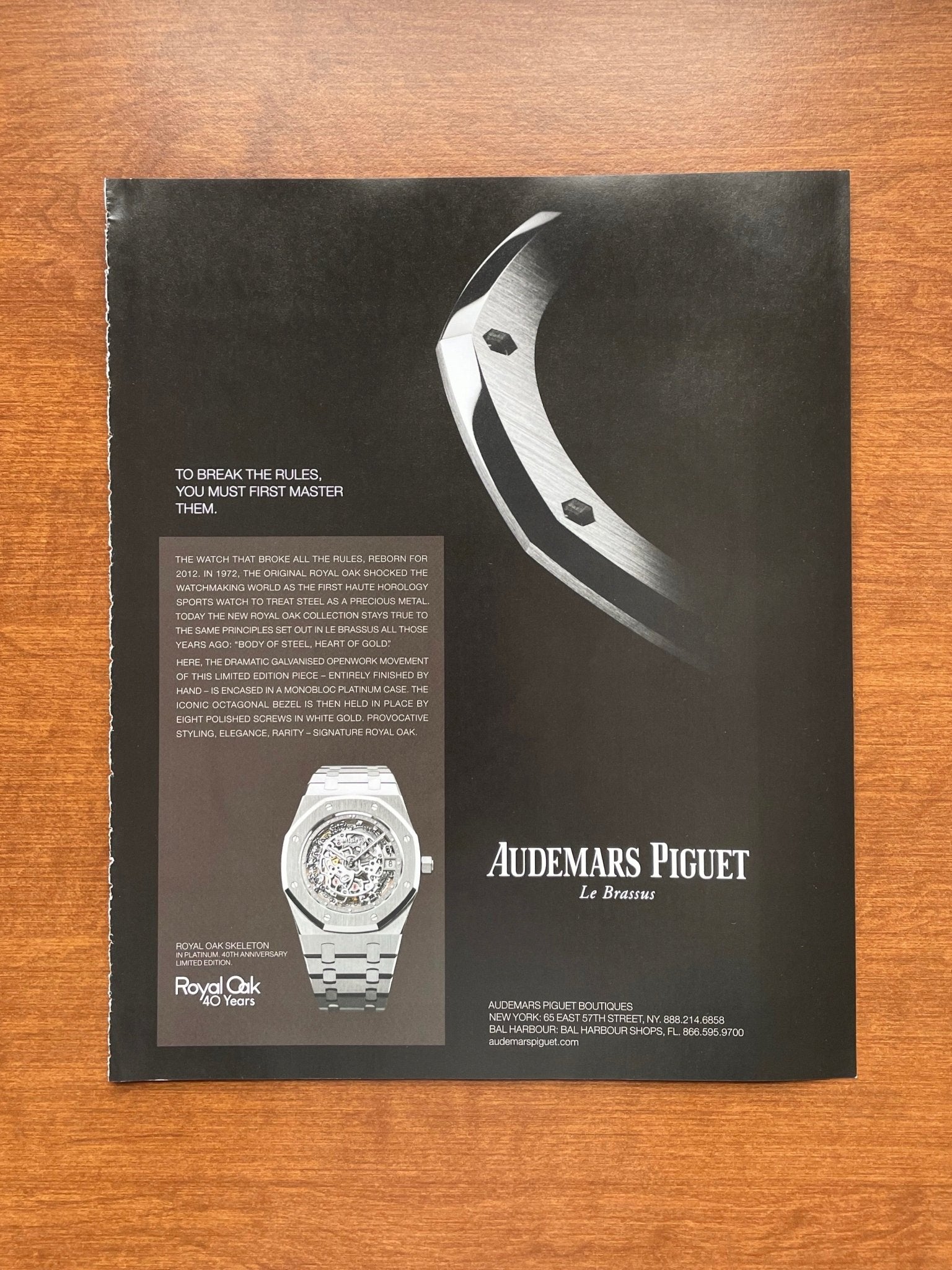 2012 Audemars Piguet Royal Oak Skeleton Advertisement