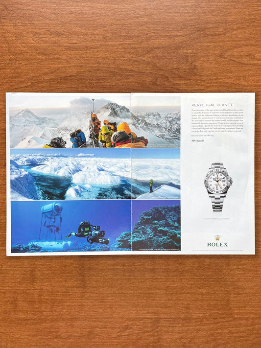 2021 Rolex Explorer II Ref. 216570 "Perpetual Planet" Advertisement