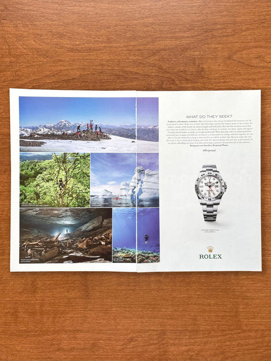 2022 Rolex Explorer II Ref. 226570 "What Do They Seek?" Advertisement